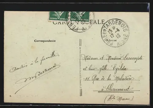 AK Fère-en-Tardenois /Aisne, La Porte d`Arcy