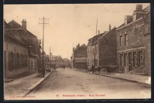 AK Ribemont /Aisne, Rue Blondel