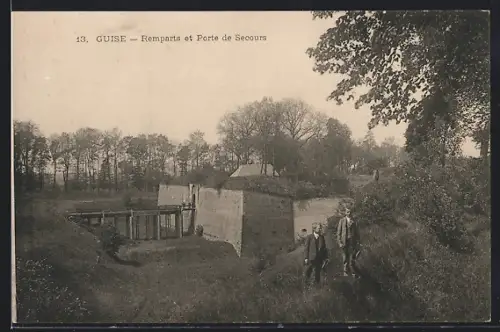 AK Guise, Remparts et Porte de Secours
