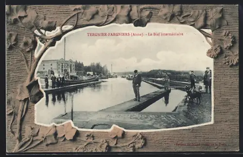 AK Tergnier-Fargniers /Aisne, Le Bief intermédiaire