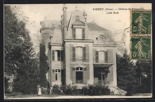 AK Vierzy /Aisne, Château de Vaucesteille, côté Sud