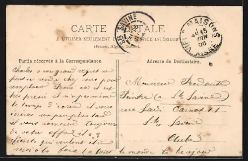 AK Viels-Maisons /Aisne, Route de Montmirail