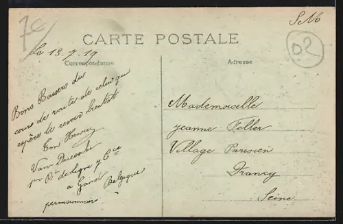 AK St-Quentin, La Rue d`Isle, Mars 1919, rue en ruines après la guerre