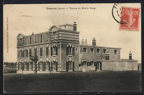 AK Sissonne /Aisne, Taverne du Moulin Rouge