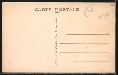 AK Jaulgonne /Aisne, Café de la Poste: Hôtel, Restaurant, Bal, Cinéma, Coiffeur pour Dames