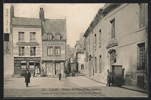 AK Laon, Place du Palais de Justice, Ancien Hôtel-Dieu, actuellement bureau de poste