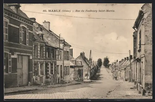 AK Marle /Aisne, Rue du Faubourg Saint-Martin