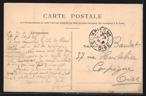 AK Coincy, Rue du Bordeaux et la Mairie