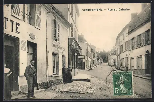 AK Condé-en-Brie, Rue du Calvaire