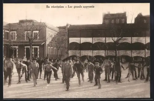 AK Marseille, Oratoire St-Léon, En récréation, Les grands apprentis
