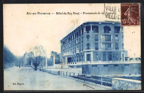 AK Aix-en-Provence, Hôtel du Roy René, Promenade de la Tourelle