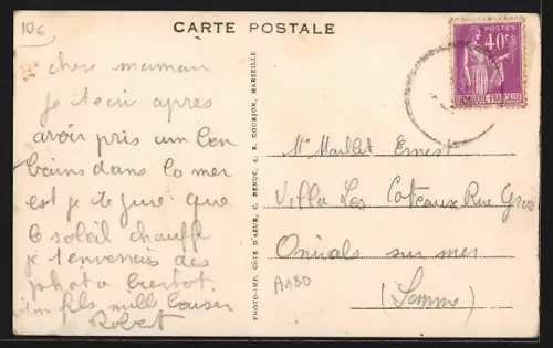 AK Fos-sur-Mer /B.-du-R., Splendid Casino Dunant et plage animée