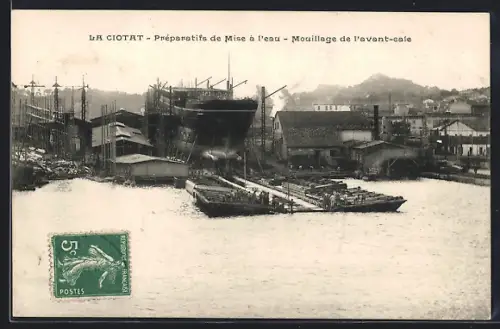 AK La Ciotat, Préparatifs de Mise à l`eau