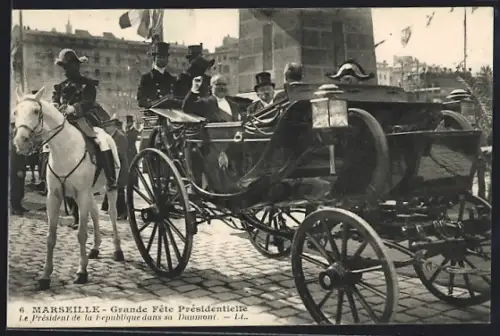 AK Marseille, Grande Fête Présidentielle, le Président de la République dans sa Daumont