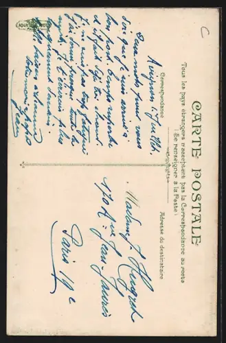 AK Aubagne, La Tour de l`Horloge avec des habitants devant une fontaine