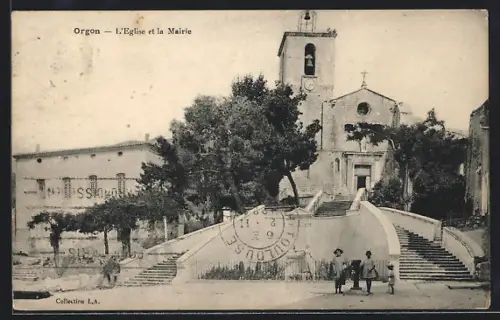 AK Orgon, L`Église et la Mairie