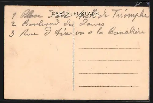 AK Marseille, Porte d`Aix et Arc de Triomphe