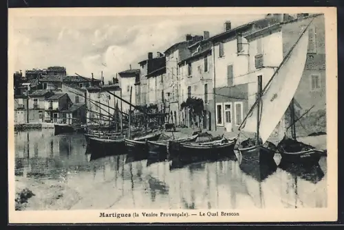 AK Martigues, Le Quai Brescon et ses bateaux traditionnels