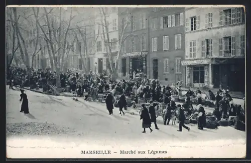 AK Marseille, Marché aux Légumes animé en hiver