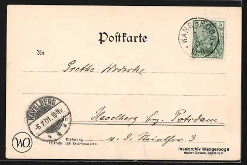 AK Wangeroog, Strand mit Strandkörben