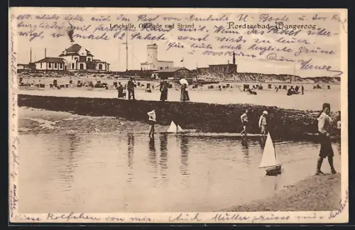 AK Wangerooge, Lesesäle, Giftbude und Strand