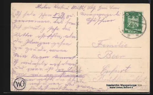 AK Wangerooge, Strandansicht