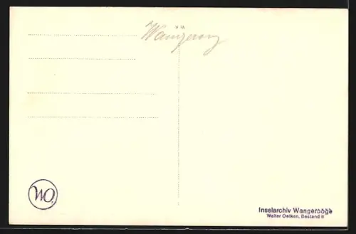 AK Wangerooge, Promenade, Strand, Strandkörbe