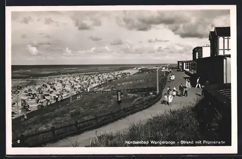 AK Wangerooge, Strand mit Promenade