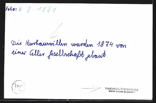AK Wangerooge, Kurhausvillen und Leuchtturm
