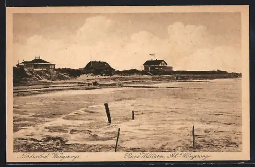 AK Wangerooge, Häuser beim Westturm, Alt-Wangerooge