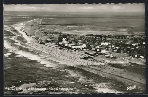 AK Wangerooge, Fliegeraufnahme von Ort u. Strand