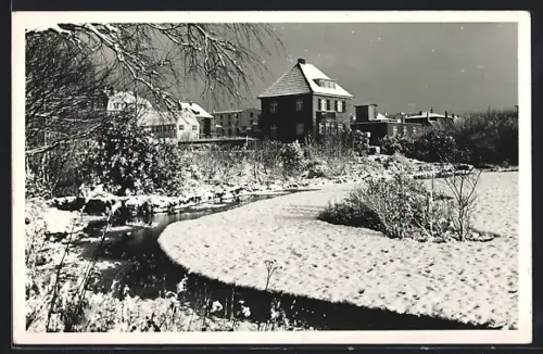 AK Wangerooge, Ortspartie im Winter
