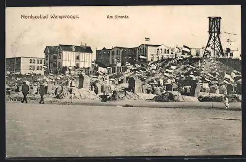 AK Wangerooge, Am Strande, Panorama