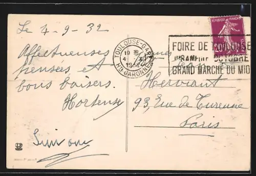 AK Toulouse, Boulevard de Strasbourg, Carrefour Jean Jaurès, Strassenbahn
