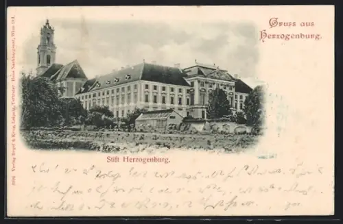 AK Herzogenburg, Stift Herzogenburg mit Garten