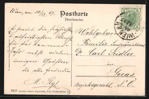AK Wien, Piaristen-Pfarrkirche zu Maria Treu, Piaristengasse 43 u. 45, Volksschule, Piaristengasse 43