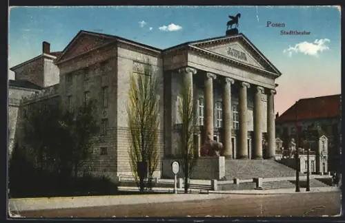 AK Posen / Poznan, Partie am Stadttheater