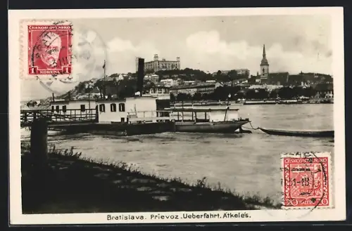 AK Bratislava, Prievoz, Ueberfahrt, Atkeles