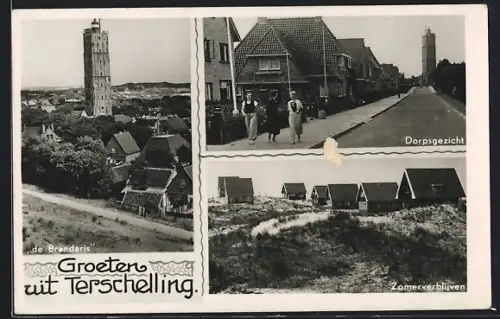 AK Terschelling, Dorpsgezicht, Zomerverblijven & de Brandaris