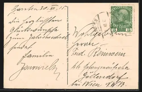 AK Garsten bei Steyr, Blick von der Garstener Höhe