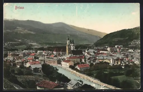 AK Brixen, Teilansicht aus der Vogelschau