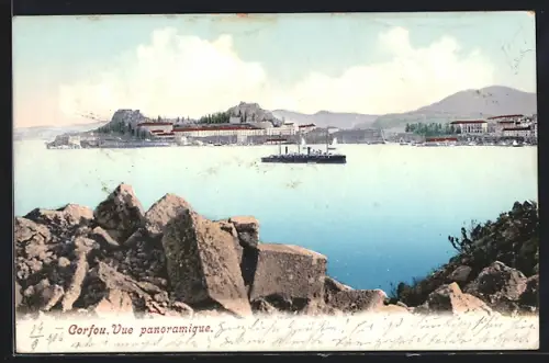 AK Corfou, Vue panoramique