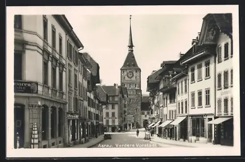 AK Aarau, Strassenpartie der vorderen Vorstadt