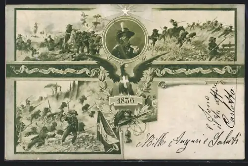 AK Circolo Ufficiali, 5o Reggimento Bersaglieri, Soldaten des Infanterie-Regiments im Gefecht