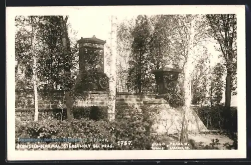 AK Prag / Praha-Sterboholy, Schwerinuv Pomnik