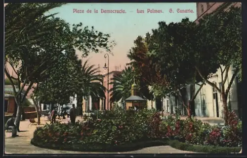 AK Las Palmas /G. Canaria, Plaza de la Democracia