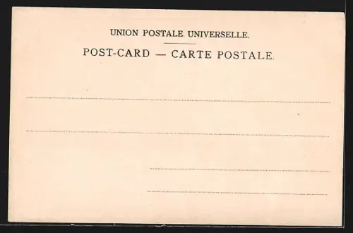 Lithographie Suez, l`Entrée du Canal