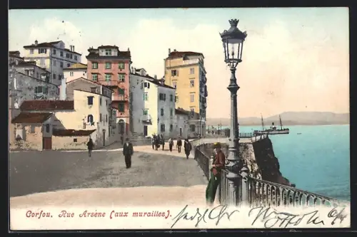 AK Corfou, Rue Arséne