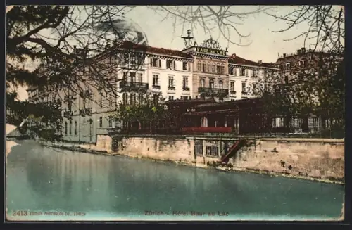 AK Zürich, Hotel Bauer au Lac