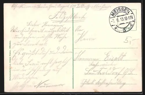 AK Meissen, Strassenbahn, Kgl. Albrechtsburg, Jägerschlösschen, Dampfer